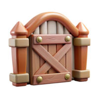 extraordinary abstract Farm Gate Closed Isolated Element authentic png