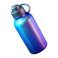 impressive traditional Water Bottle Blue Gradient Isolated authentic png