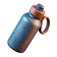 dramatic modern Water Bottle Isolated with Reusable Design detailed png