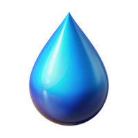 stunning vintage Water Drop Blue Gradient Isolated Element authentic png