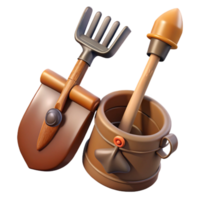 vibrant classic Farm Tools Transparent Background high resolution png