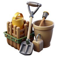 vibrant rustic Farm Tools Transparent Background png