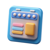 serene vintage Web Design Icon Computer Screen Isolated Element original png