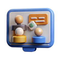 magnificent abstract Webinar Screen with Chat Box and Participants Isolated original png
