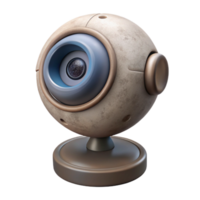 beautiful vintage Webcam with Microphone Top View Isolated Element high resolution png