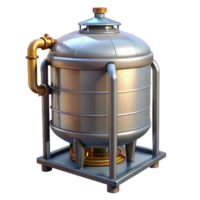 impressive minimalist Fermentation Tank with Airlock Transparent Background high resolution png