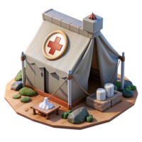 serene rustic Field Hospital After Disaster White Tent Visible Cutout high resolution png