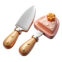 stunning classic Wedding Cake Knife and Server Set Cutout premium png