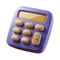 vibrant minimalist Financial Calculator with Numbers Cutout authentic png
