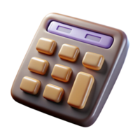 beautiful abstract Financial Calculator with Numbers Cutout premium png