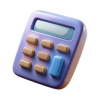 elegant rustic Financial Calculator with Numbers Cutout premium png