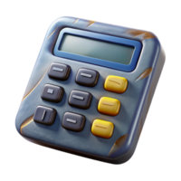 serene contemporary Financial Calculator with Large Display Isolated high resolution png