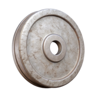 beautiful rustic Weight Plate Isolated Element authentic png