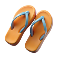 vibrant rustic Flip Flops Rubber Soles Bottom View Isolated Element professional png