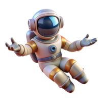 wonderful classic Floating Astronaut Zero Gravity Pose Isolated Element detailed png