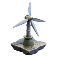 beautiful contemporary Floating Wind Turbine Tower Section Cutout with Modular Design original png