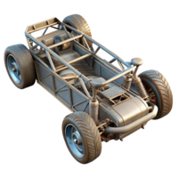 serene minimalist Flying Car Chassis Underside View Isolated high resolution png