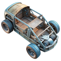 magnificent modern Flying Car Chassis Underside View Isolated professional png
