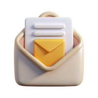 serene artistic White Envelope Icon with Email Marketing Message Transparent authentic png