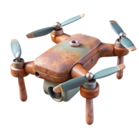 wonderful minimalist Flying Drone Side View Isolated high resolution png