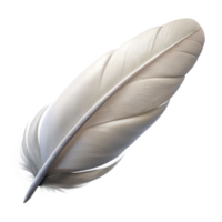 wonderful creative White Feather Floating Cutout Isolated professional png