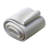 magnificent abstract White Hand Towel Folded Isolated on Transparent Background premium png