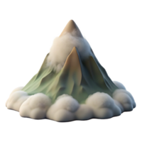 wonderful traditional Fog Lifting Mountain Peak Visible Transparent Background Isolated authentic png