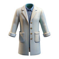 stunning creative White Lab Coat Front View Transparent Cutout detailed png