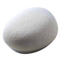 serene artistic White Makeup Sponge Isolated on Transparent Background png