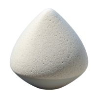 dramatic rustic White Makeup Sponge Wedge Shaped Transparent Background high resolution png