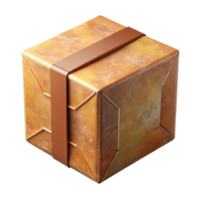 vibrant abstract Folding Carton Box Isolated Transparent Background high quality png
