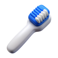 impressive classic White Toothbrush with Blue Bristles Isolated high resolution png