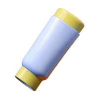 serene vintage White Toothpaste Tube Isolated on Transparent Background authentic png