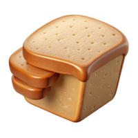 serene abstract Whole Wheat Bread Slice Cutout authentic png