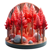 beautiful abstract Forest Photography Scene with Sunlight Cutout premium png