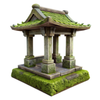 wonderful abstract Forgotten Shrine Mossy Texture Isolated original png