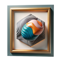 beautiful rustic Framed Artwork Abstract Design Isolated genuine png