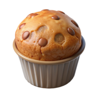 elegant abstract Freshly Baked Muffin Top View Transparent Background premium png