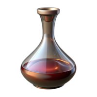 beautiful minimalist Wine Decanter Isolated on Transparent Background high resolution png