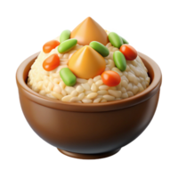 vibrant abstract Fried Rice with Vegetables Cutout high resolution png