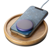 serene modern Wireless Charging Pad with Smartphone Cutout genuine png