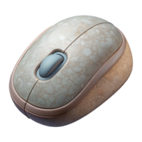 magnificent rustic Wireless Mouse Side View on White Background Cutout high resolution png