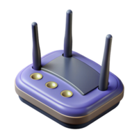 dramatic rustic Wireless Router Multiple Antennas Top View Isolated high resolution png