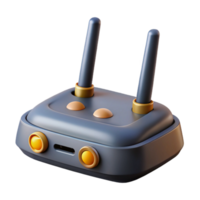 beautiful creative Wireless Router Single Antenna Front View Cutout premium png