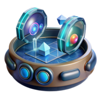 wonderful classic Futuristic Ar Interface with Holographic Elements Cutout genuine png