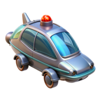 magnífico clássico futurista vôo carro lado Visão Cortar fora transparente fundo genuíno png
