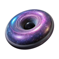 serene rustic Galaxy with Black Hole at Center Isolated Element authentic png