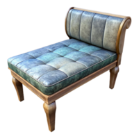 vibrant creative Gallery Bench Upholstered Seat Transparent Background authentic png