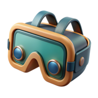 vibrant artistic Gaming Ar Glasses with Wide Field of View Isolated Cutout Element high quality png