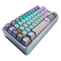 impressive abstract Gaming Keyboard with Mechanical Switches Transparent Background original png